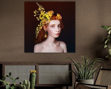 Das Mädchen mit den Blumen von OEVER.ART