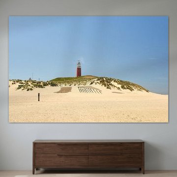 Texel Leuchtturm mit Muschelstrand