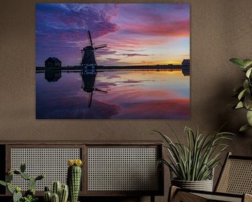 Gänsehautmoment: Sonnenuntergang an der Mühle des Nordens (Texel)