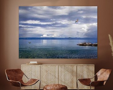 Nuages sur le Lac Leman sur Maarten Visser