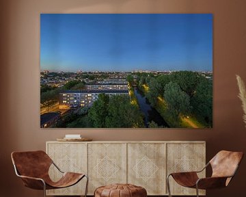 Amsterdam during the blue hour by Peter Bartelings
