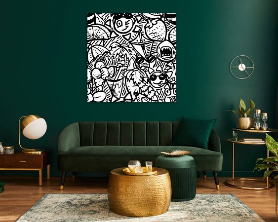 Example of the artwork in a room