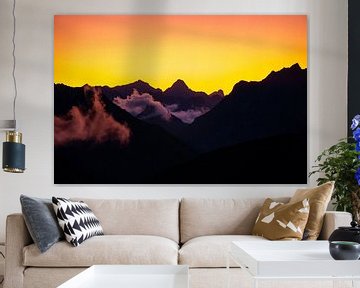 Sunset over the Dolomites by Leo Schindzielorz