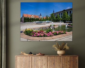 Market place in the old town of Riesa in Saxony by Animaflora PicsStock