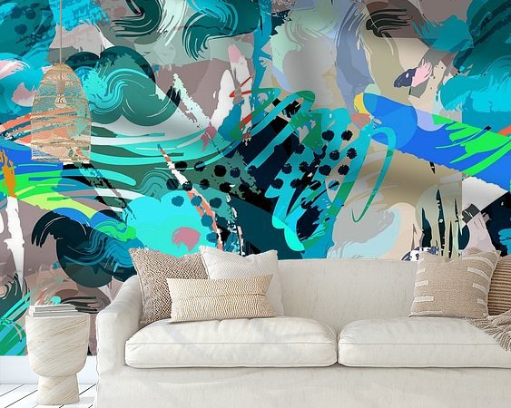 Example of the artwork in a room