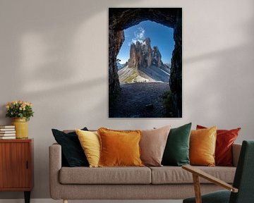 The Three Peaks from an old gallery