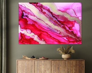Abstract Roze/ Pink abstract/Abstrakt  Rosa/ Rose abstraite van Joke Gorter