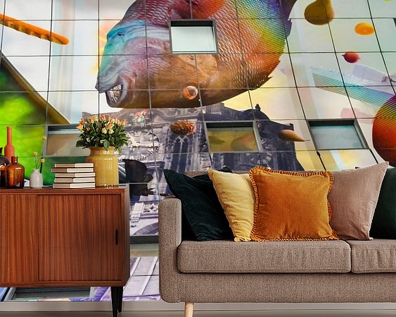 Example of the artwork in a room