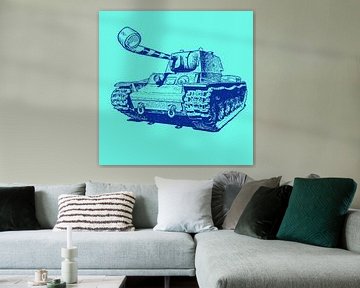 Party Tank - mint/blauw van Rembrandt Ross
