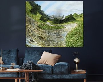 Mountain stream by Art Demo