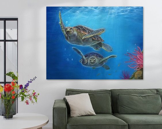 Example of the artwork in a room