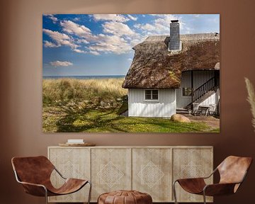 Reed house on the beach by Tilo Grellmann