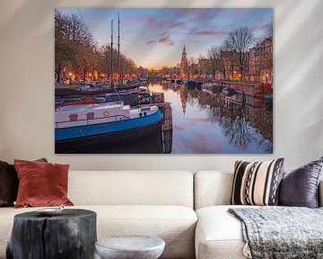 Montelbaanstoren at the oudeschans Amsterdam by Thea.Photo