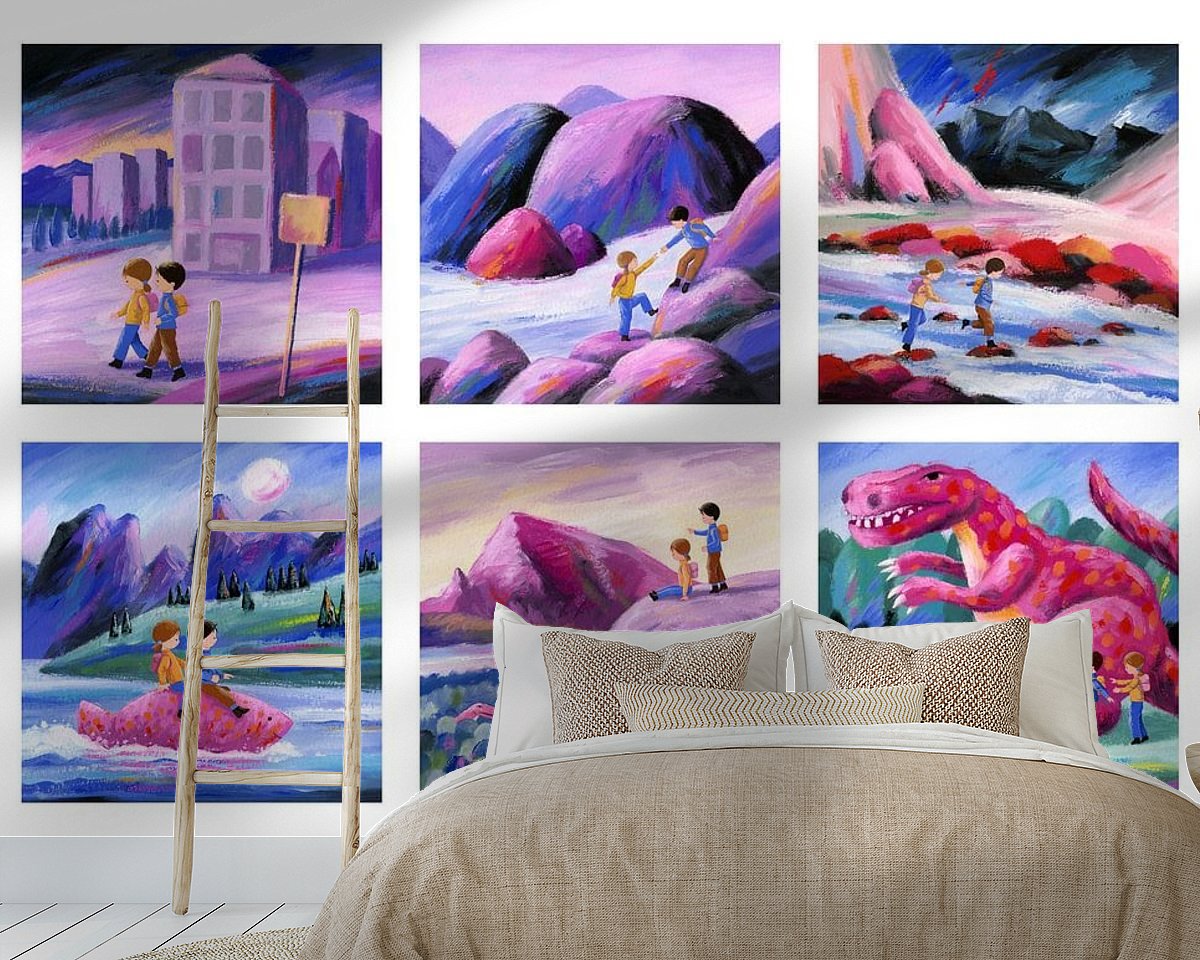 Example of the artwork in a room