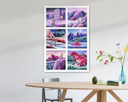 Example of the artwork in a room