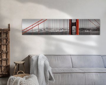 Golden Gate Bridge Color Pop – Panorama von Melanie Viola