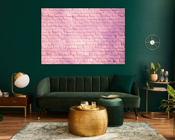 Pink brick wall by Evelien Oerlemans