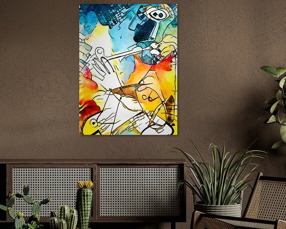 Example of the artwork in a room