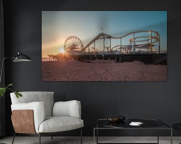 Santa Monica Beach Pier van Photo Wall Decoration