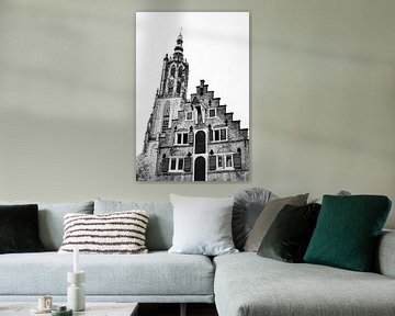 Amersfoort Utrecht Pays-Bas Noir et blanc