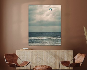 Kitesurfer off Norderney by Steffen Peters
