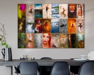 Eine horizontale vertikale Collage von Arjen Roos