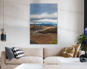 Landmannalaugar view in Iceland during summer by Sjoerd van der Wal