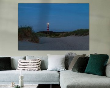 Ameland lighthouse in the blue hour by Meindert Marinus