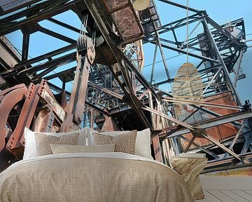 Voormalige kolengraafmachine in de voormalige openluchtmijn Golpa-Nord bij Gräfenhainichen van Heiko Kueverling