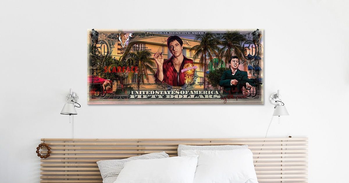 Scarface Poster Tony Montana Poster the World is Yours Scarface Digital Oil  Painting Poster Print -  Sweden