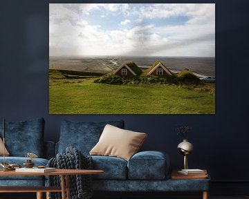 Typische isländische Häuser von Louise Poortvliet