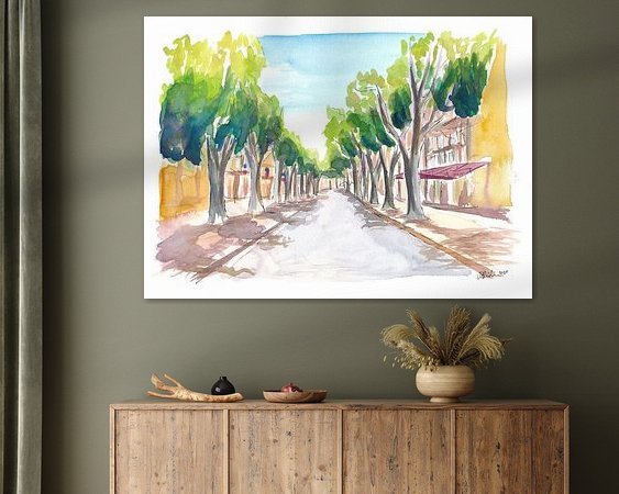 Example of the artwork in a room