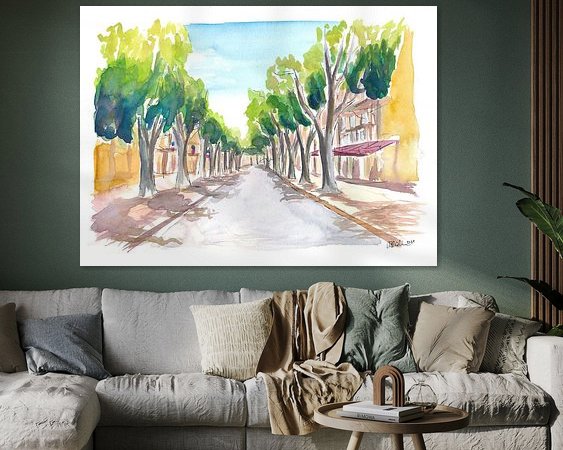 Example of the artwork in a room