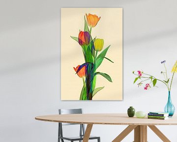 tulips fantasy with many colors II by Klaartje Majoor