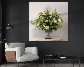 Wit/groen in fransche vaas