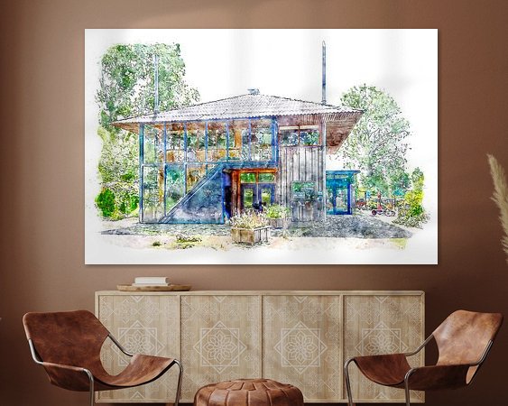 Example of the artwork in a room