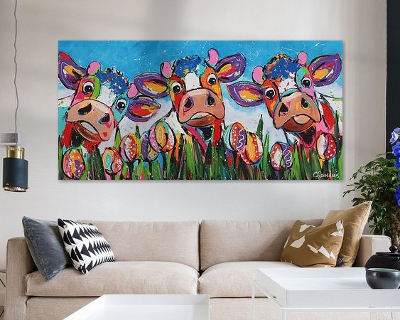 Example of the artwork in a room