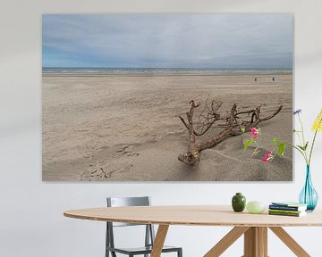 plage et vue sur la mer Buren Ameland sur Meindert Marinus