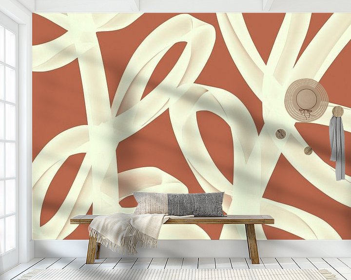 Beispiel fototapete: Modern abstrakt - nunc von YOPIE illustraties