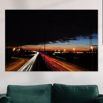 Zonsondergqng in de herfst