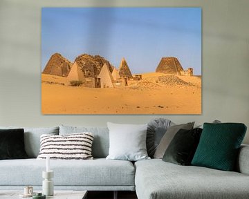 The pyramids of Meroe by Roland Brack