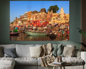 The city of Varanasi in India by Roland Brack