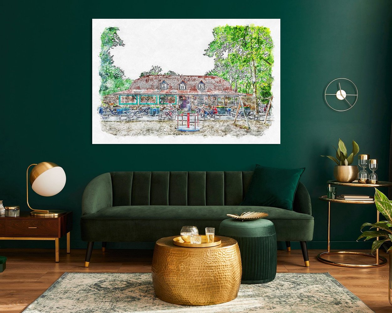 Example of the artwork in a room