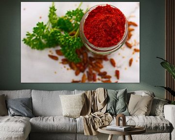 Chili powder and capsules by Carlo Bayer