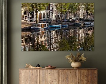 typische Gracht  in Amsterdam, Nordholland von Peter Schickert