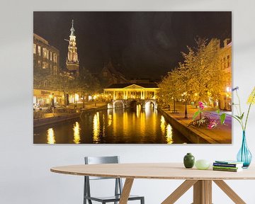 Leiden by night by Hans Winterink