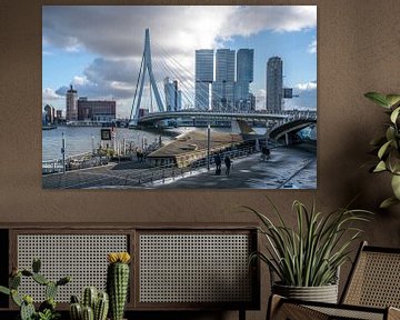 Erasmusbrücke Rotterdam von Peter Schickert