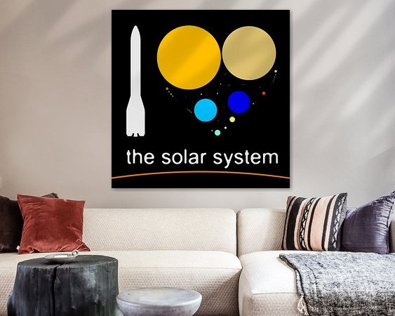 Example of the artwork in a room