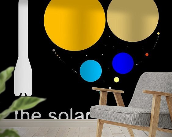 Example of the artwork in a room