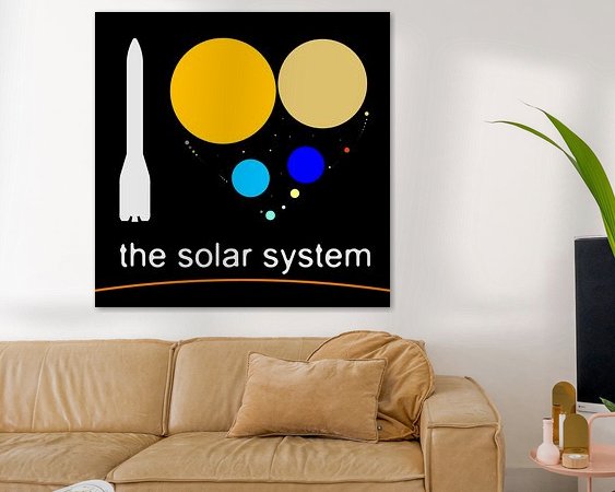 Example of the artwork in a room